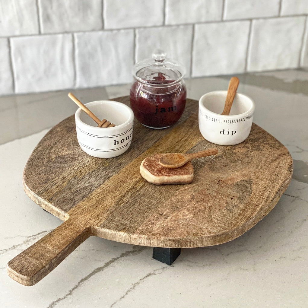 Tabla de cocina con patas negras