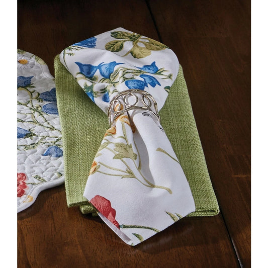 Servilletas de flores silvestres blanco