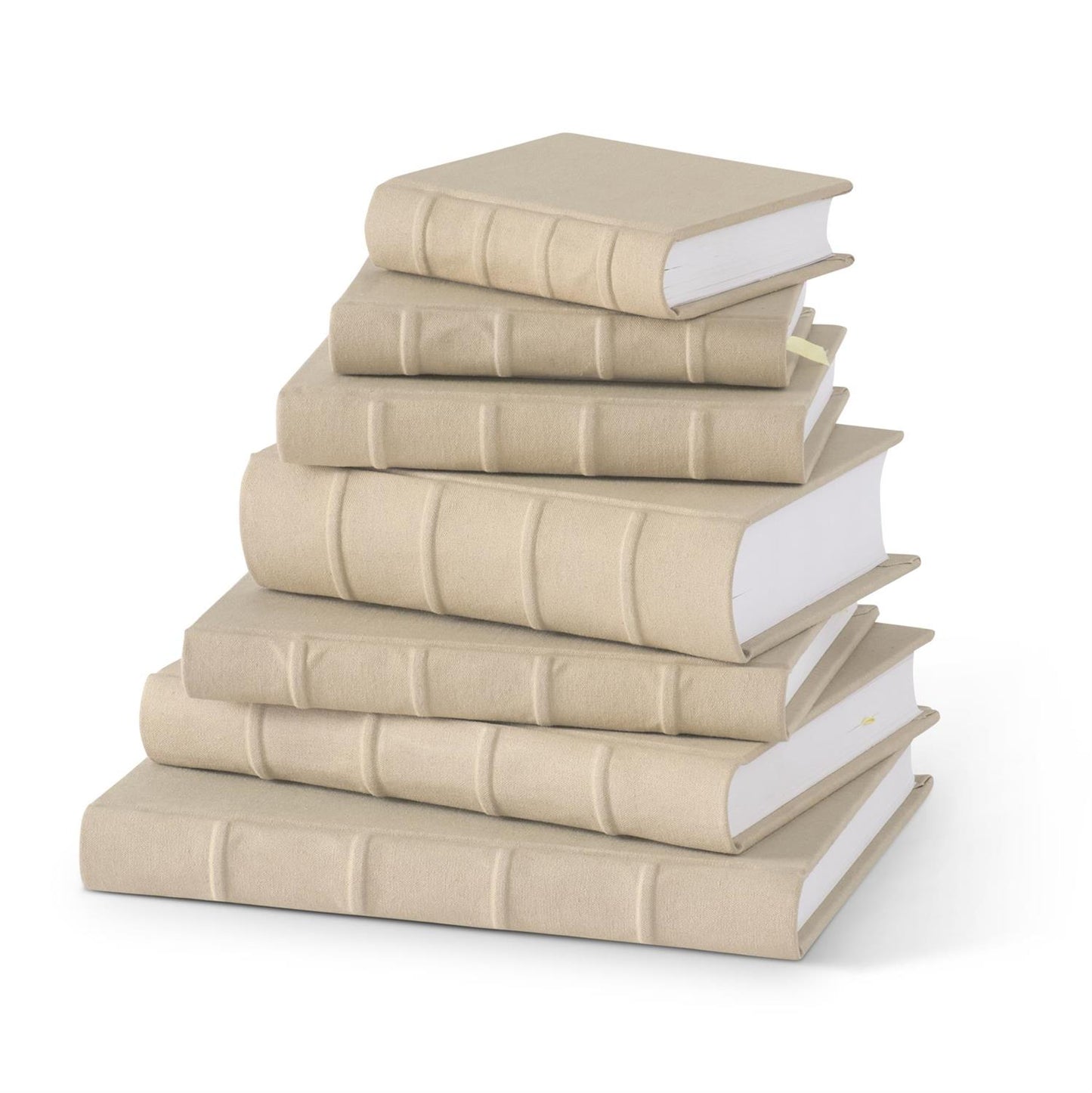 Libro de lona de algodón beige