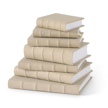 Libro de lona de algodón beige