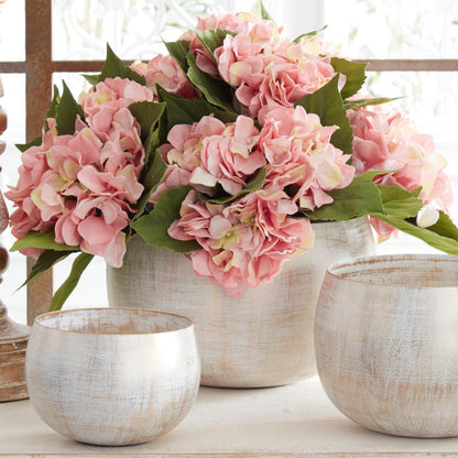 Ramo de hortensias rosadas 15 pulgadas