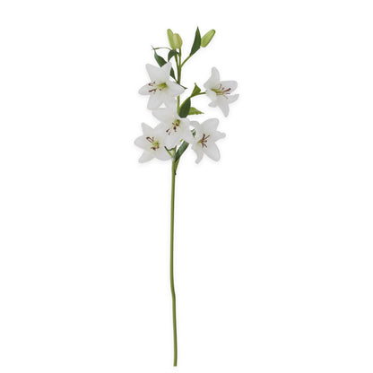 Rama lirio real touch blanco 30 pulgadas