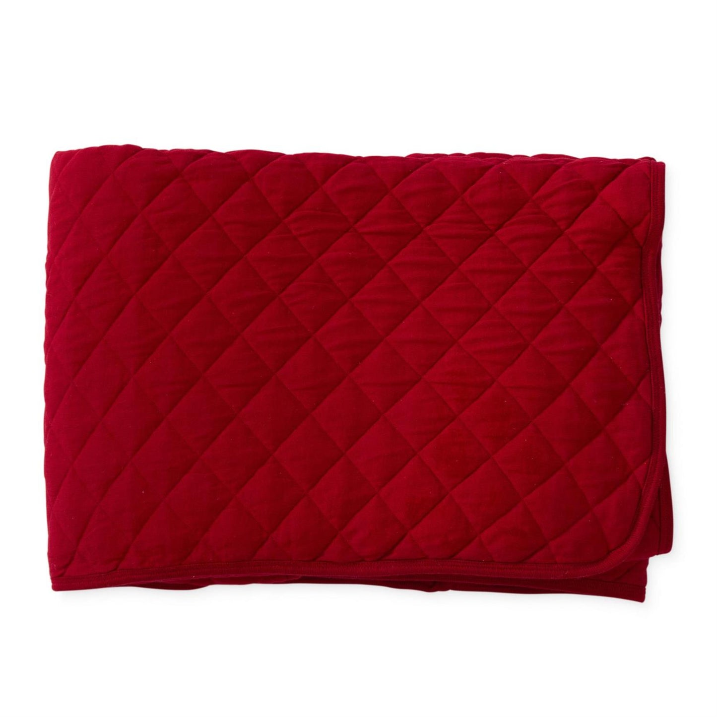 Colcha acolchada roja 60 in