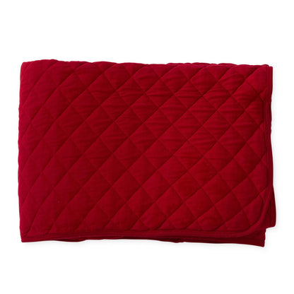 Colcha acolchada roja 60 in