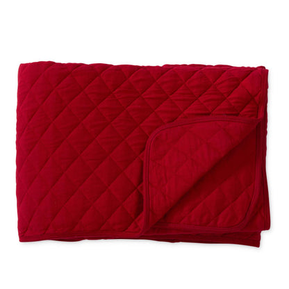 Colcha acolchada roja 60 in