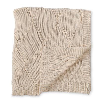 Colcha tejida rombos crema 60 in