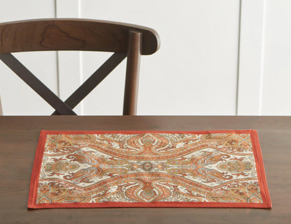 Individuales kashmir paisley