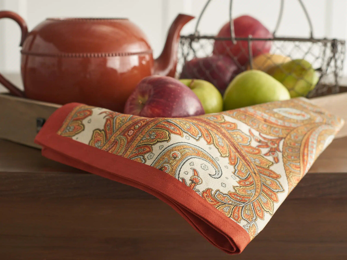 Servilletas de tela Kashmir Paisley set de 4