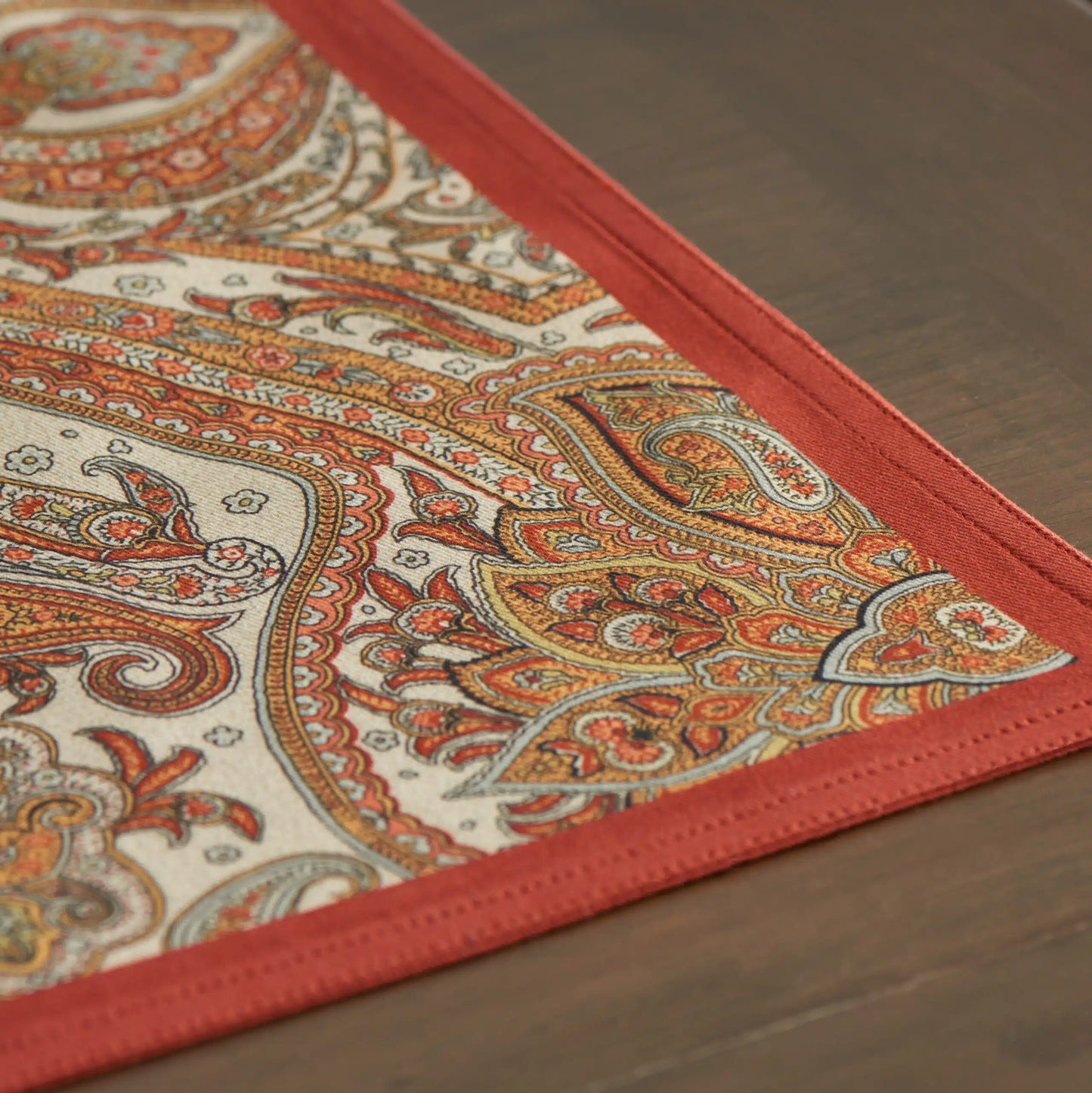Individuales kashmir paisley