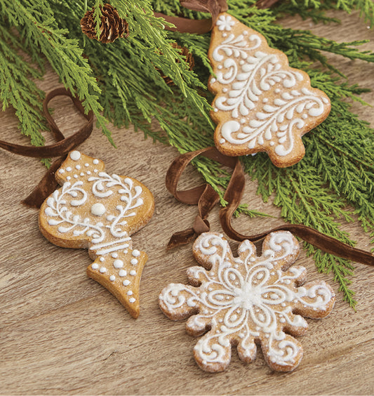 galletas con decoracion blanca