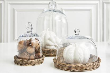 Calabazas ceramica blanca chevron