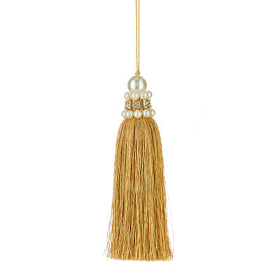 Ornamento de tassle dorado
