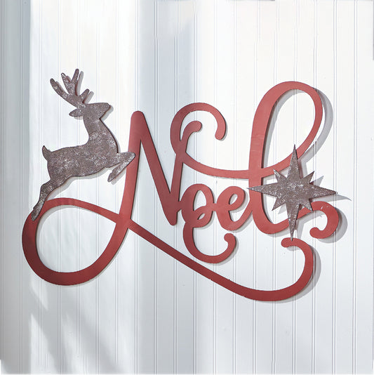Rotulo Noel con venado
