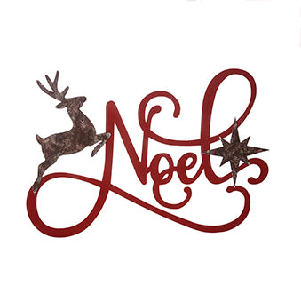 Rotulo Noel con venado