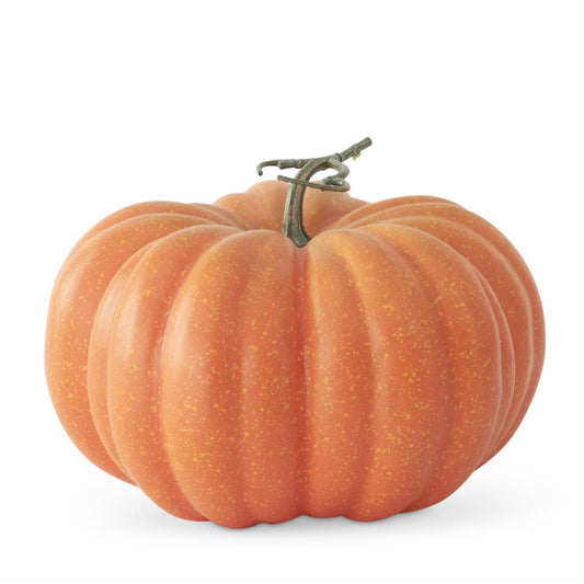 Calabaza moteada naranja y amarillo 7.75 in
