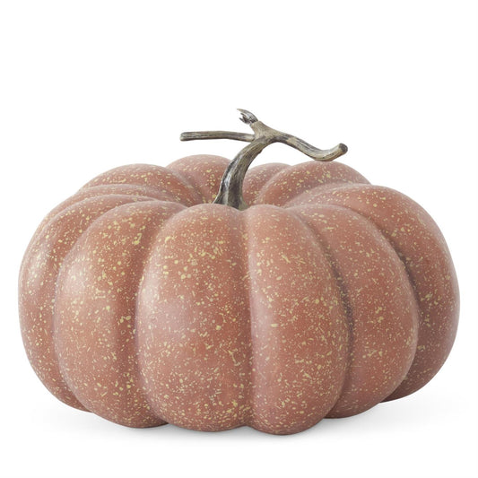 Calabaza moteada cafe y amarillo 10 in