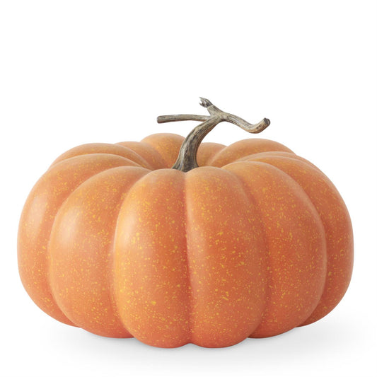 Calabaza moteada naranja y amarillo 10 in