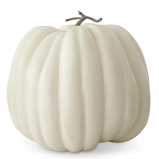 Calabaza moteada cafe y amarillo 19 in