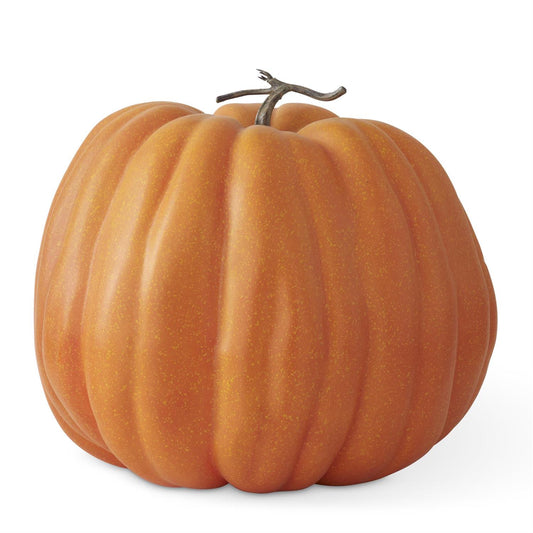 Calabaza moteada naranja y amarillo 19 in