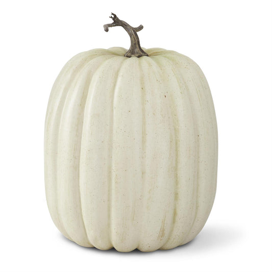 Calabaza alta moteada crema y arena 19 in