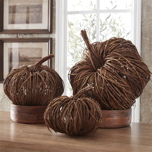Calabaza enredadera tejida
