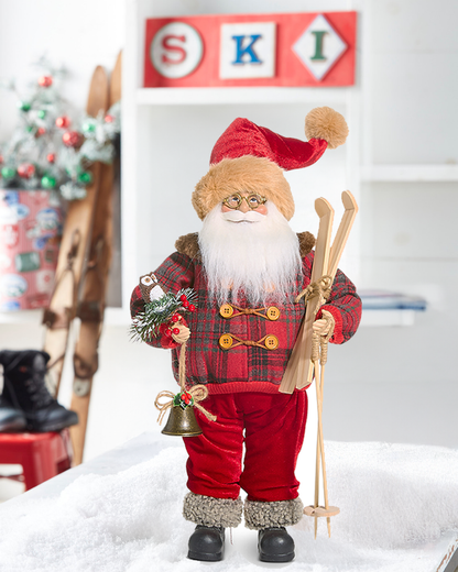 Santa Esquiador 18In