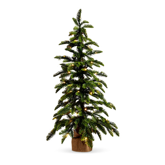 Arbol iluminado en bolsa 36in