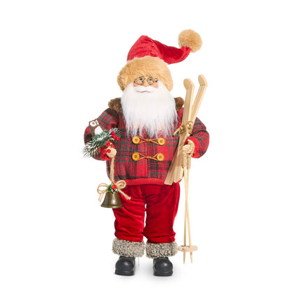Santa Esquiador 18In