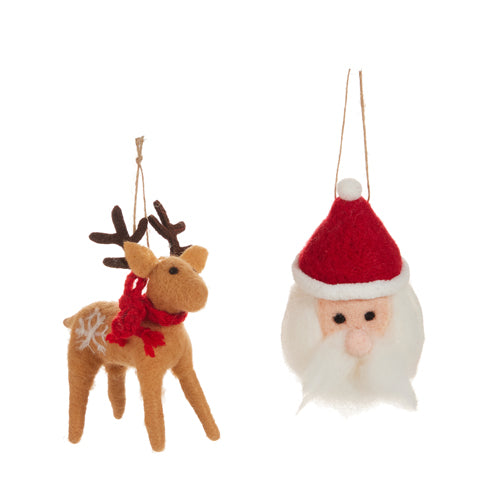 Ornamentos Santa Y Reno Coleccion Spirited Medley  5In