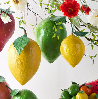 Limon papel mache 14.5 pulgadas