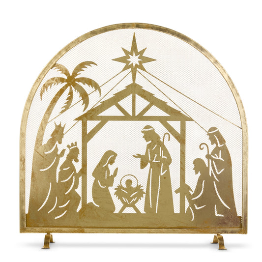 Pantalla para chimenea con nacimiento 30.75in