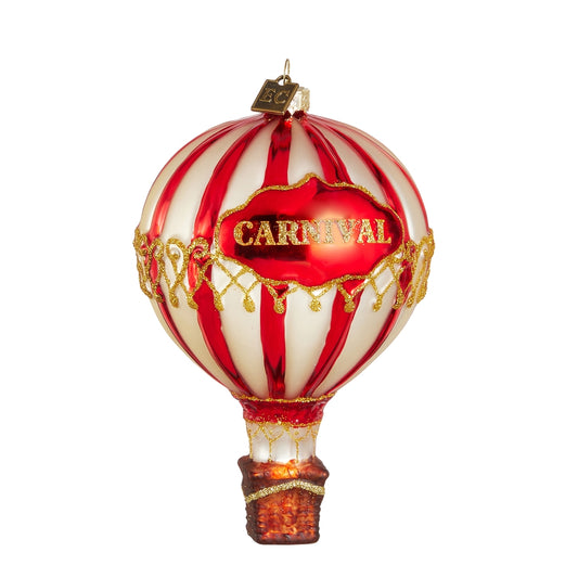 Adorno globo de carnaval rojo 5.5in