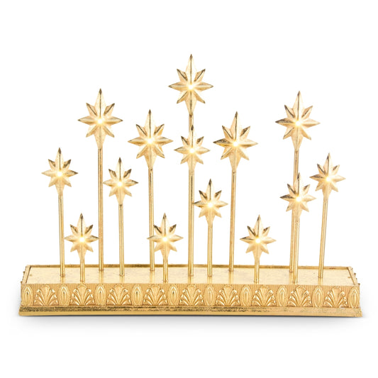 Conjunto de estrellas doradas iluminada 11in