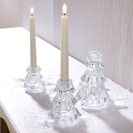 Candeleros de arbol transparente 5.75in