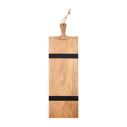 Tabla de madera con linea negra