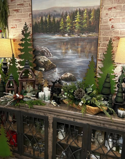 Shilueta de arbol grande