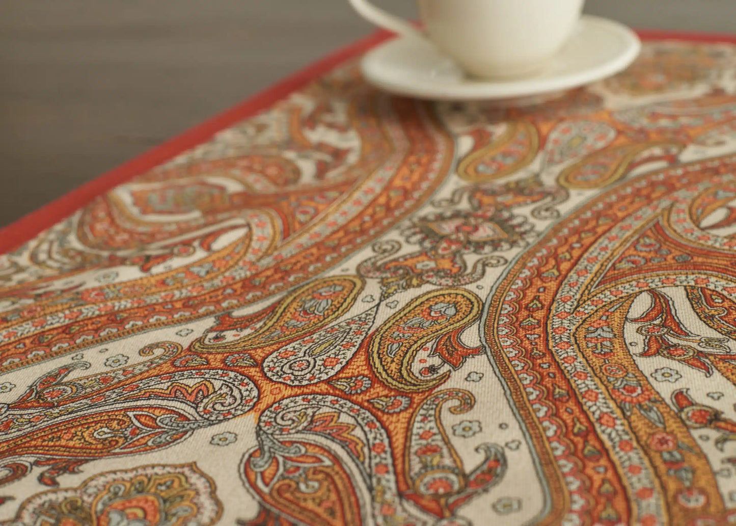 Individuales kashmir paisley