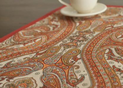 Individuales kashmir paisley