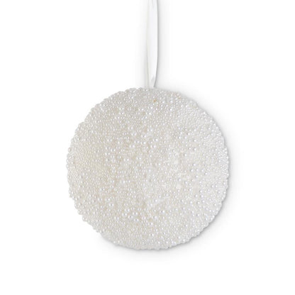 Esfera perlada blanca 8 in