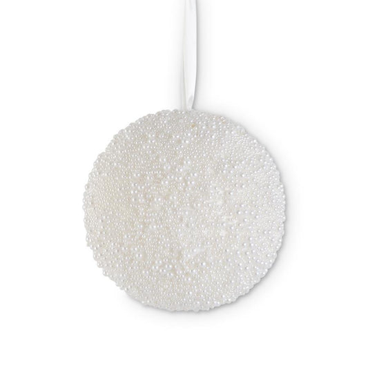 Esfera perlada blanca 8 in