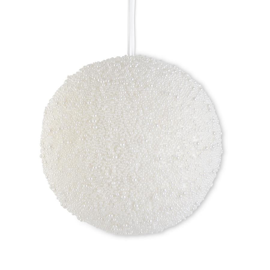 Esfera perlada blanca 12 in