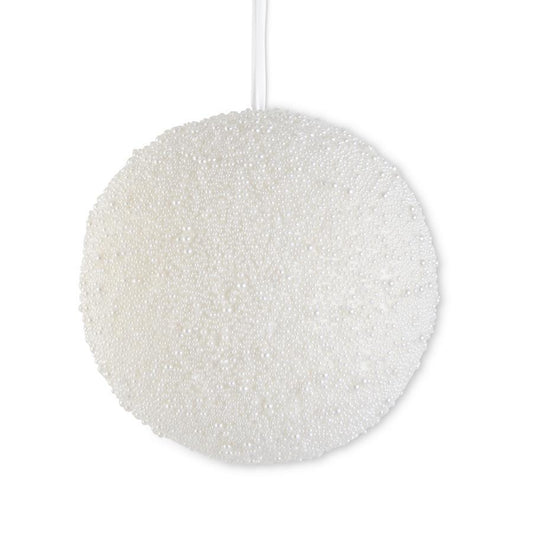 Esfera perlada blanca 12 in