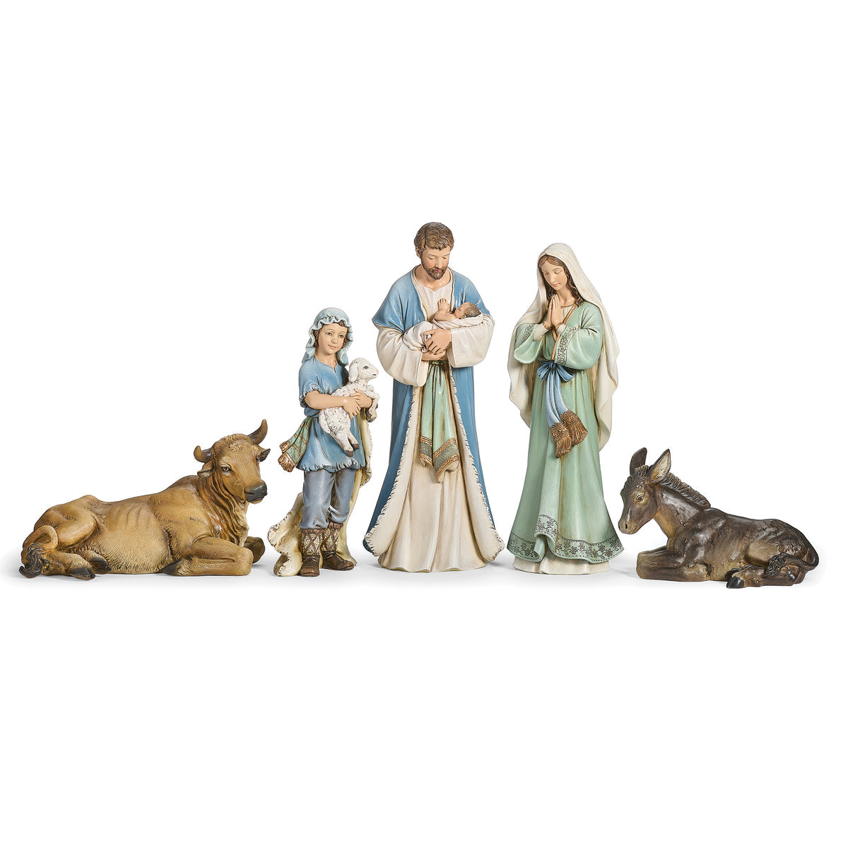 Nacimiento de 5 piezas 12in azul