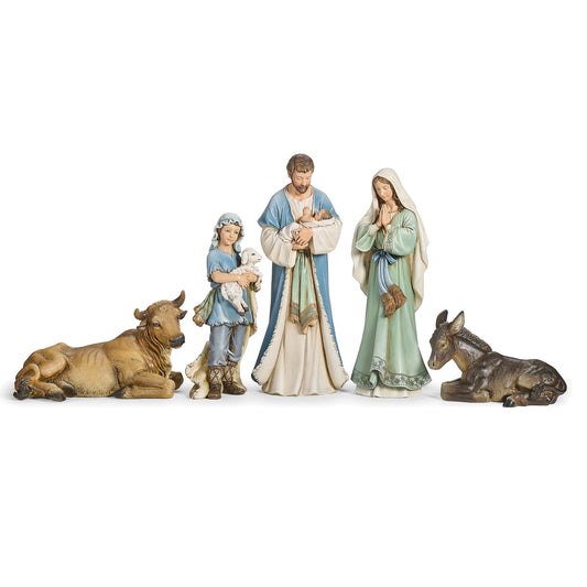 Nacimiento de 5 piezas 12in azul