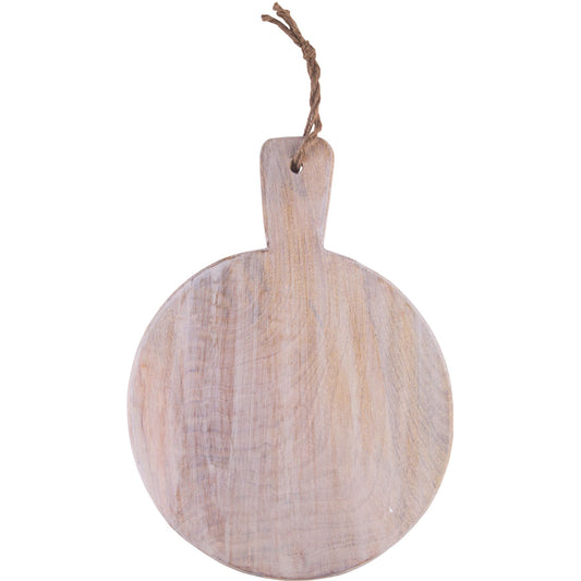 tabla de madera forma redonda