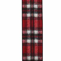 Liston plaid rojo con negro