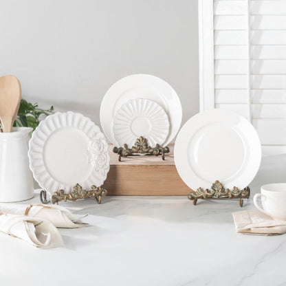 Porta plato con diseno frances