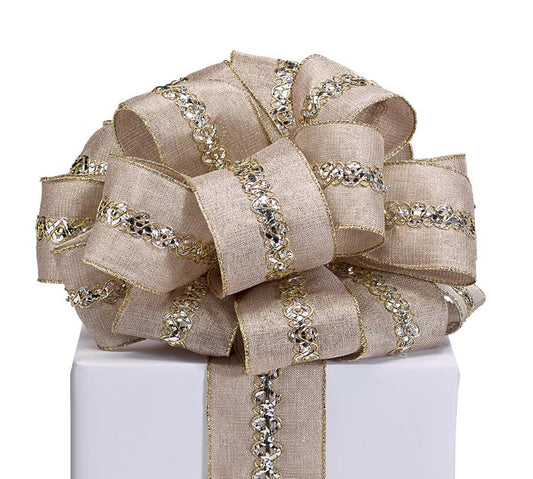 Listón dorado con detalle