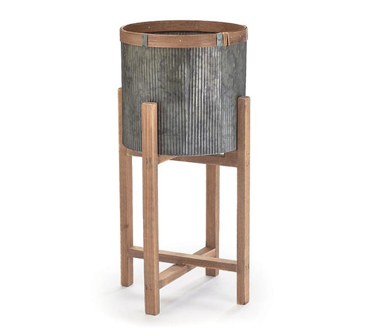 Cubeta con base de madera