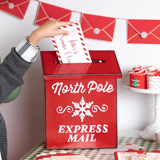 Caja roja de correo express mail